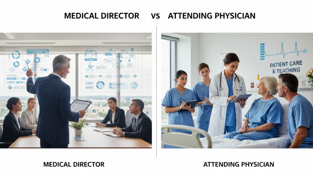 Medical Director vs Attending Physician
