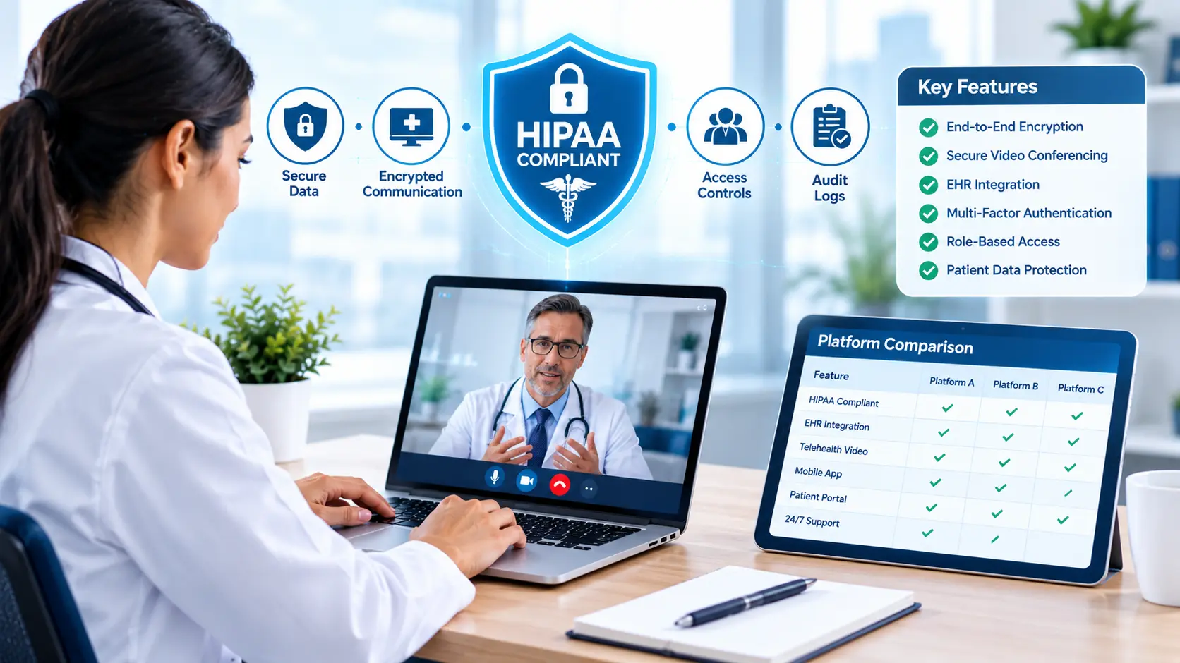 Secure Telehealth Healthcare Technology